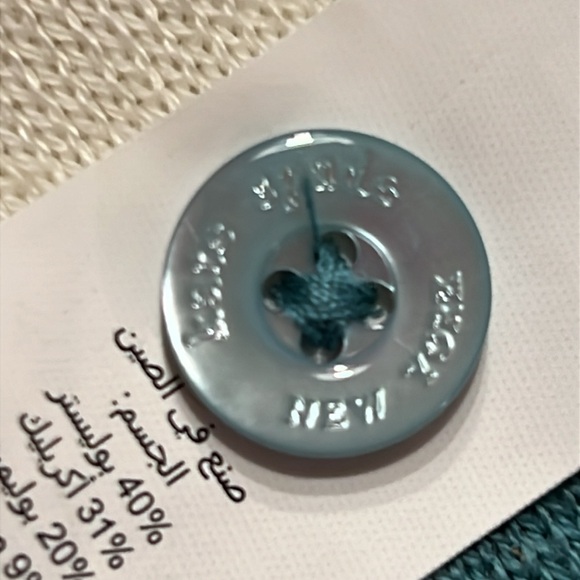 KATE SPADE Striped Scalloped Cardigan - Picture 12 of 16